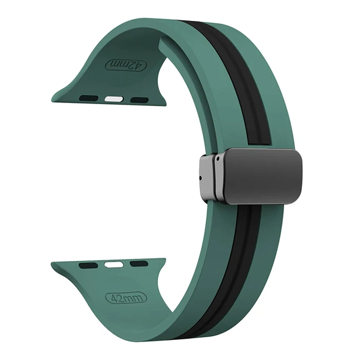 Textured Dual-Layer Band with Pin-and-Hole Adjustment for Apple Watch