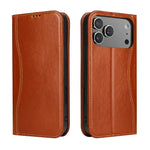 Genuine Cowhide Leather Wallet Case for iPhone 17 Series