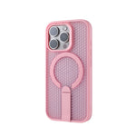 Honeycomb Mesh Hard Case with MagSafe & Kickstand for iPhone 15 Series