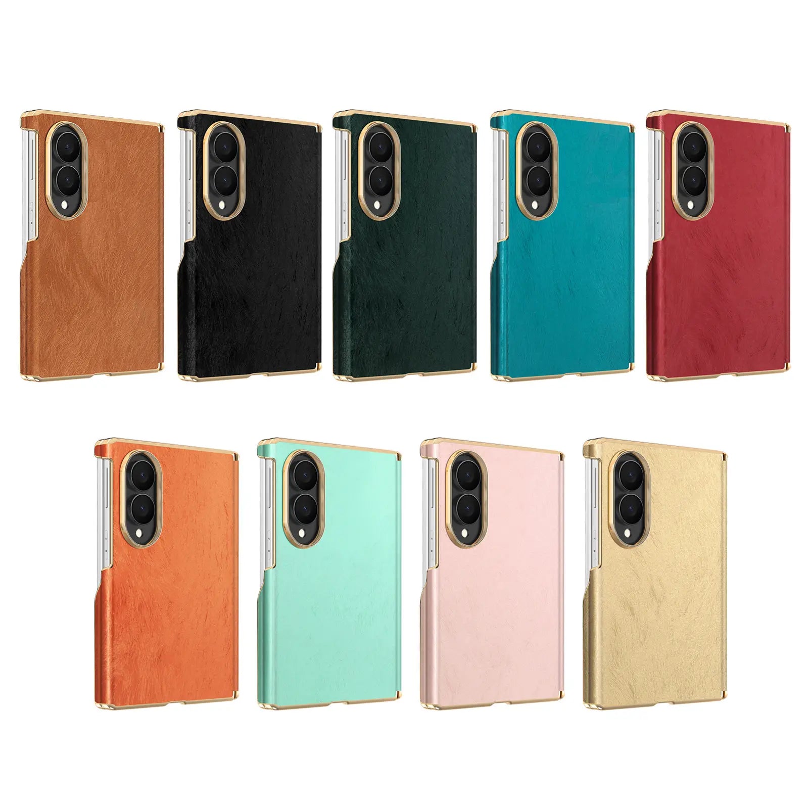 Luxury Velvet Texture Leather Protective Case for Samsung Galaxy Z Fold 8