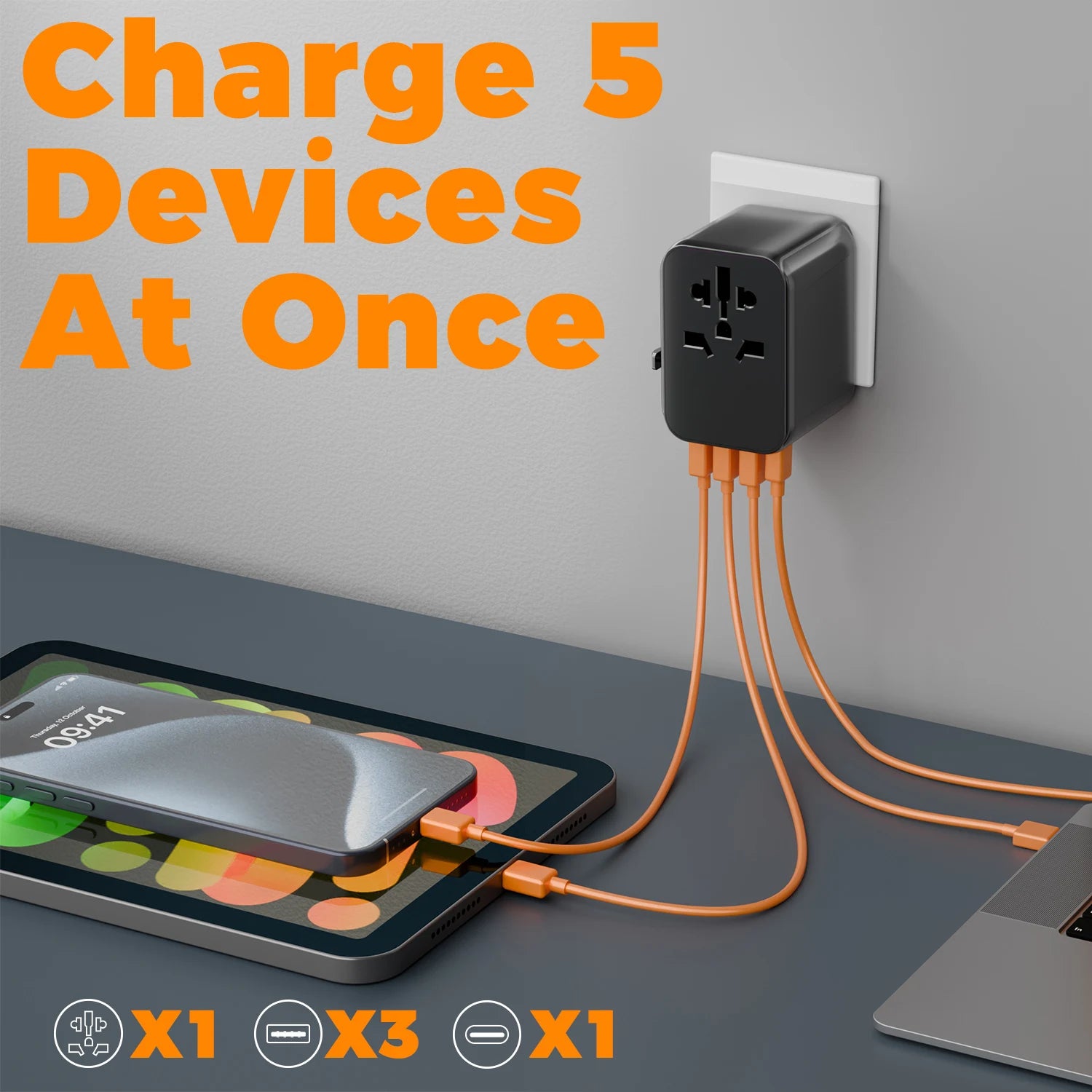 TESSAN 17W International Travel Charger