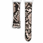 Genuine Leather Snake Pattern Bracelet Strap for Samsung Galaxy Watch 8 & Galaxy Watch 8 Classic