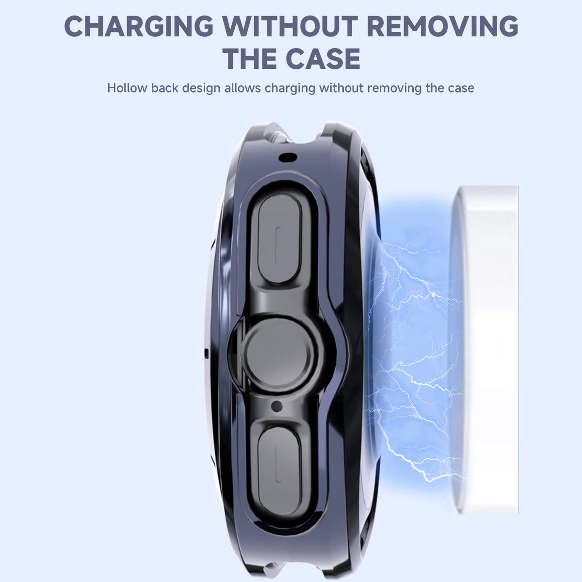 TPU Protective Case + Stainless Steel Metal Strap for Samsung Galaxy Watch Ultra and Samsung Galaxy Watch Ultra (2025)