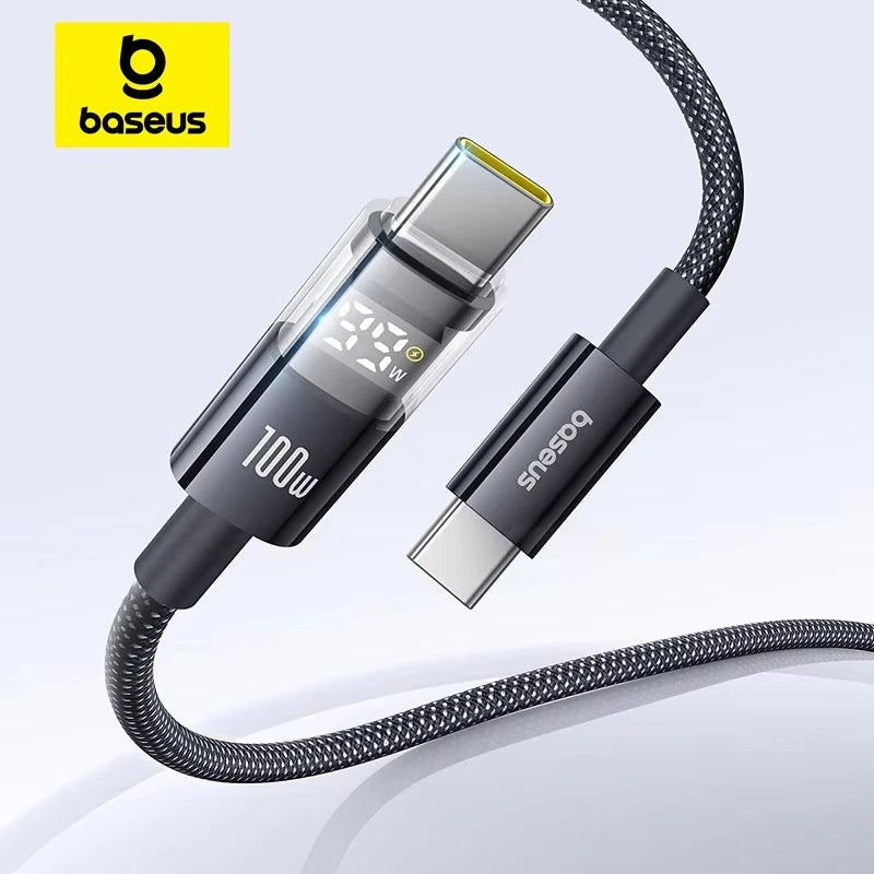 Baseus 100W USB-C Cable with LED Display