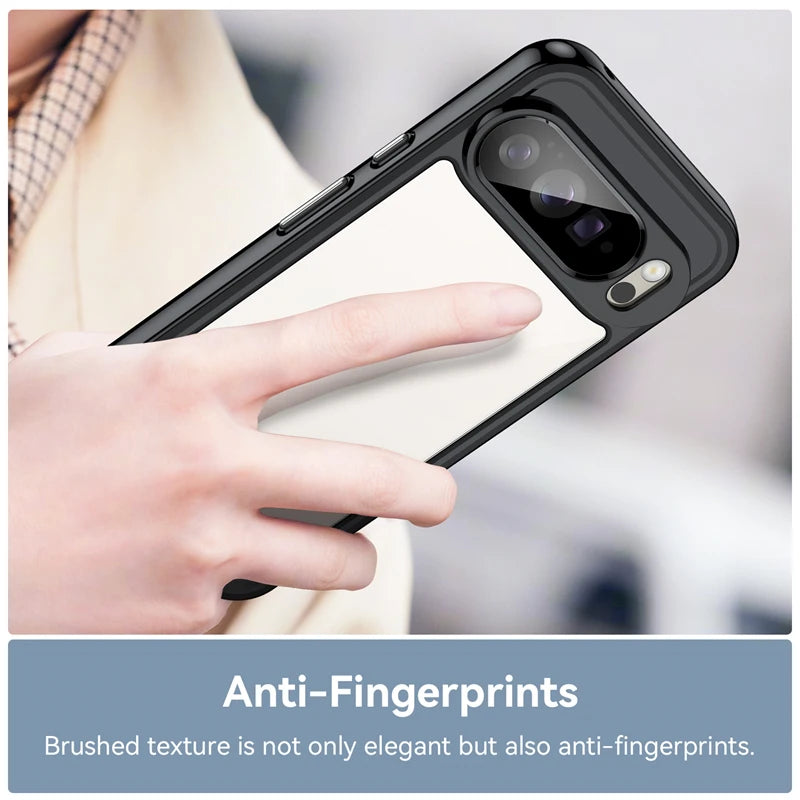 Google Pixel 10 Series Shockproof TPU + PC Clear Protective Case