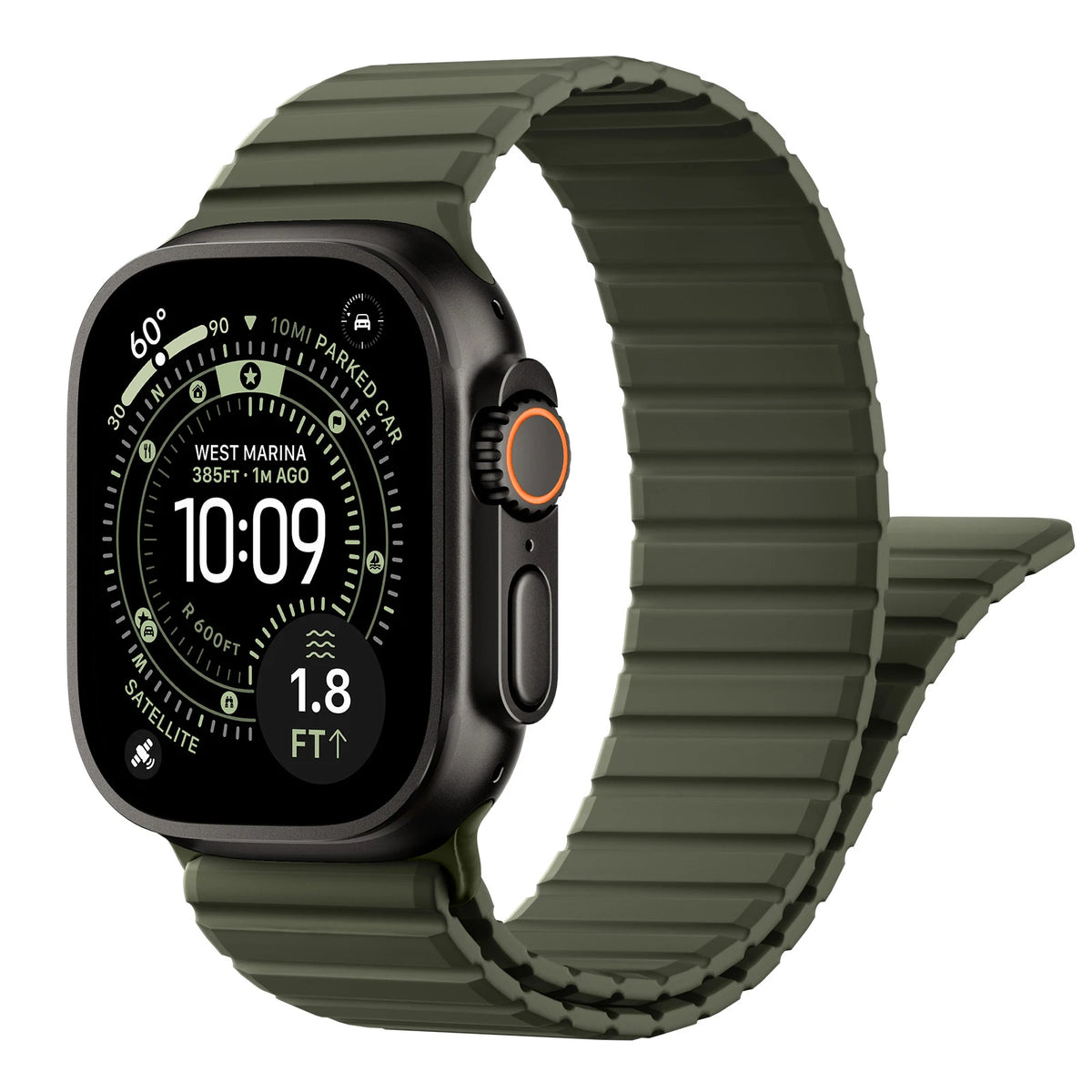 Silicone Loop Strap with Magnetic Closure for Apple Watch