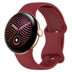 Silicone Quick-Release Watch Band with 8-Shape Anchor for Google Pixel Watch 3