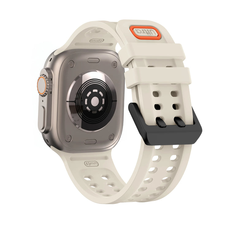 Breathable Perforated Silicone Band for Apple Watch