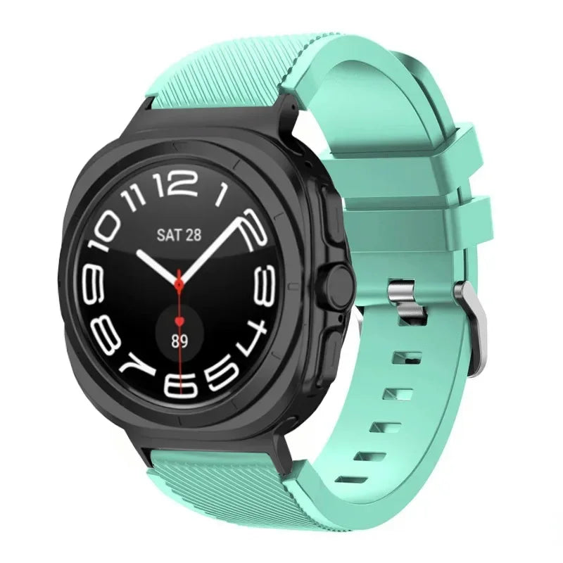 Stripe Textured Silicone Wristband for Samsung Galaxy Watch Ultra