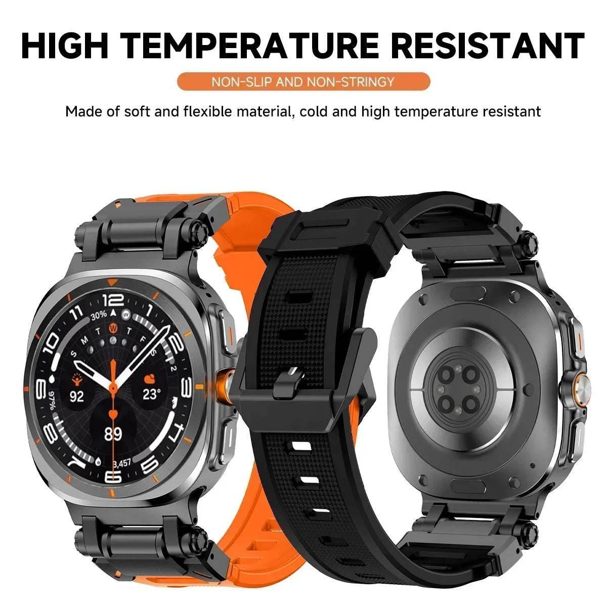 No-Gaps Sport Silicone Strap for Samsung Galaxy Watch Ultra and Samsung Galaxy Watch Ultra (2025)