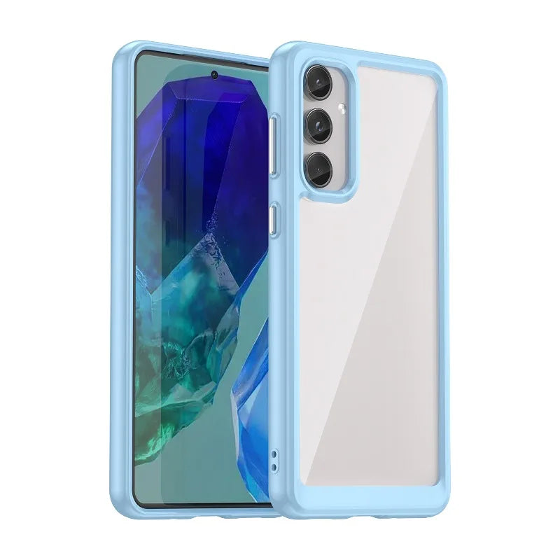 Transparent TPU Bumper Case With Camera Ring for Samsung Galaxy A57