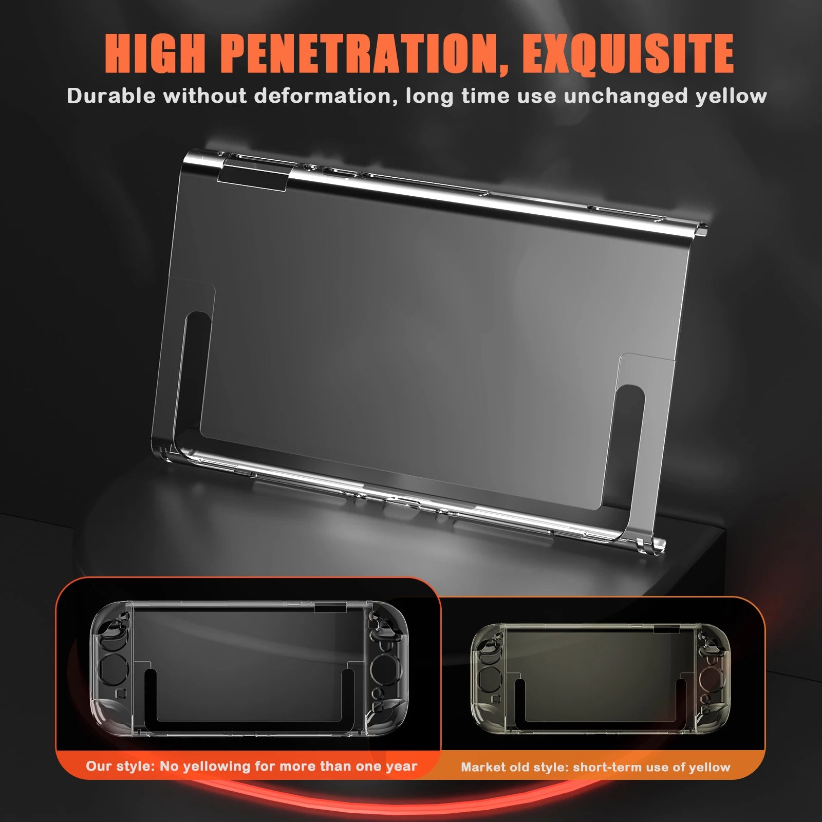 Clear PC Hard Split Protective Case for Nintendo Switch 2