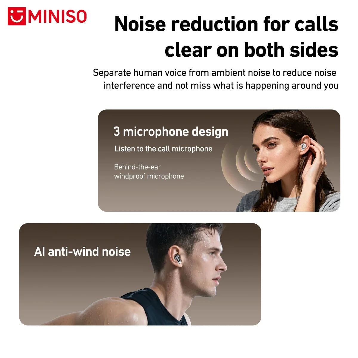 MINISO MS105 AI Translator Wireless Earphones