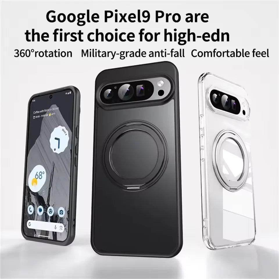 Google Pixel 9 Series Magnetic Case with 360° Rotating Stand