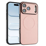 Litchi-Textured MagSafe Case with Raised Camera Protection for iPhone 17 Series