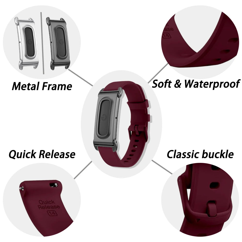 Waterproof Silicone Sport Strap for Google Fitbit Air