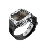 Luxury Stainless Steel Case & Silicone Strap Modification Kit for Apple Watch Series 10 (46mm)