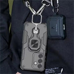 Durable Multi-Function Magnetic Case with Metal Ring Holder for Samsung Galaxy S25 Series