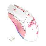 DAREU EM901X Sakura Pink Dual-Mode Wireless & Wired Gaming Mouse