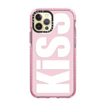 Fashionable Letters “Kiss” Phone Case for iPhone 16 Series