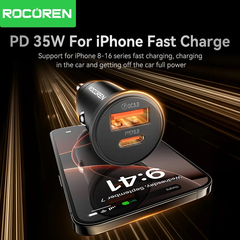 Rocoren PD 35W Mini USB Car Charger