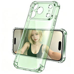 Transparent Shockproof Case with Air-Cushion Corner Bumpers for iPhone 17 Series