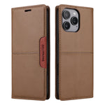 Magnetic Flip Leather Wallet Case with Stand for iPhone 16 Series