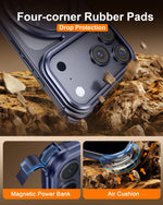 Frameless Aluminum Case with 360° Rotatable MagSafe Stand for iPhone 17 Pro & iPhone 17 Pro Max