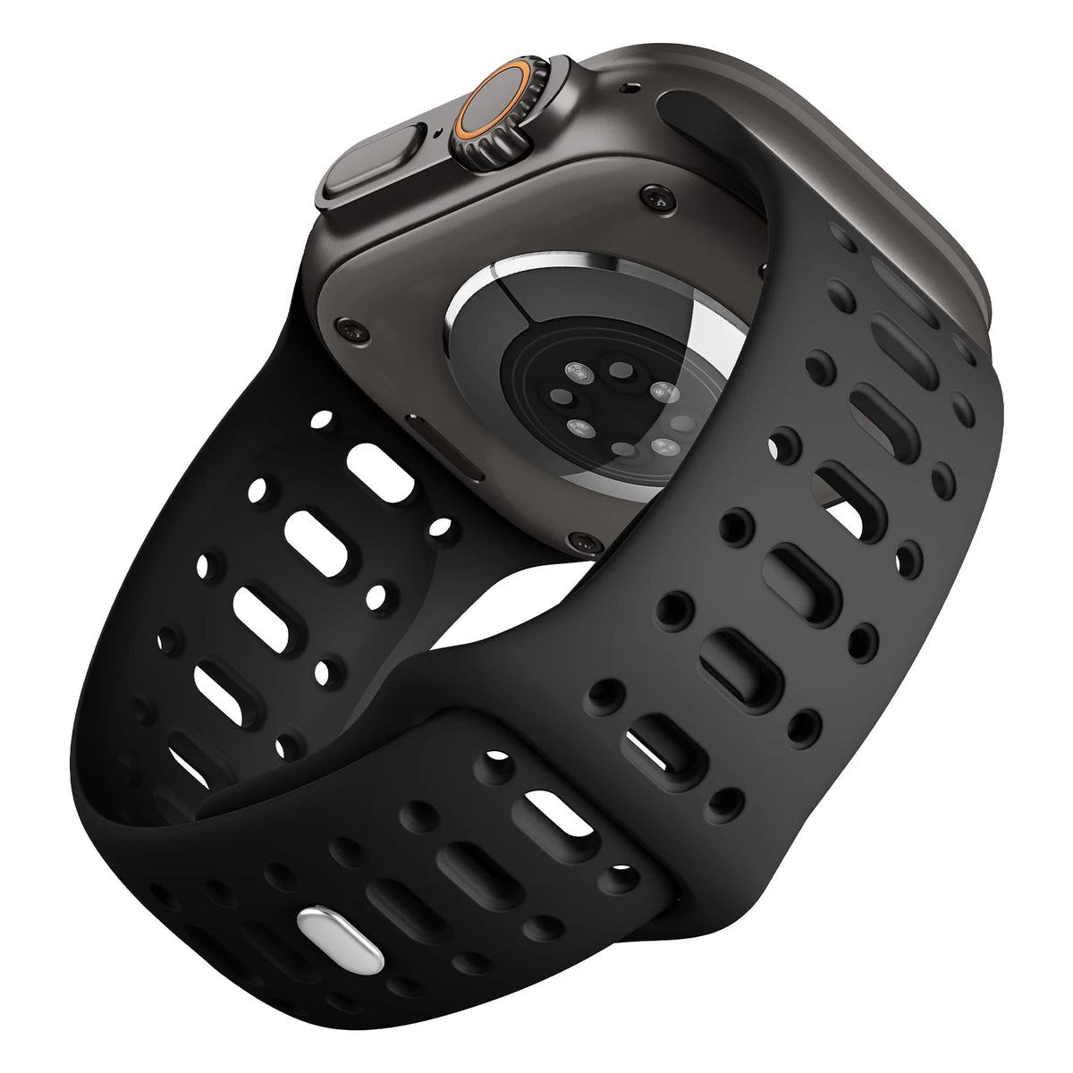 Perforated Silicone Sport Band with Ventilation Holes for Apple Watch