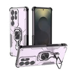 Durable Multi-Function Magnetic Case with Metal Ring Holder for Samsung Galaxy S25 Series