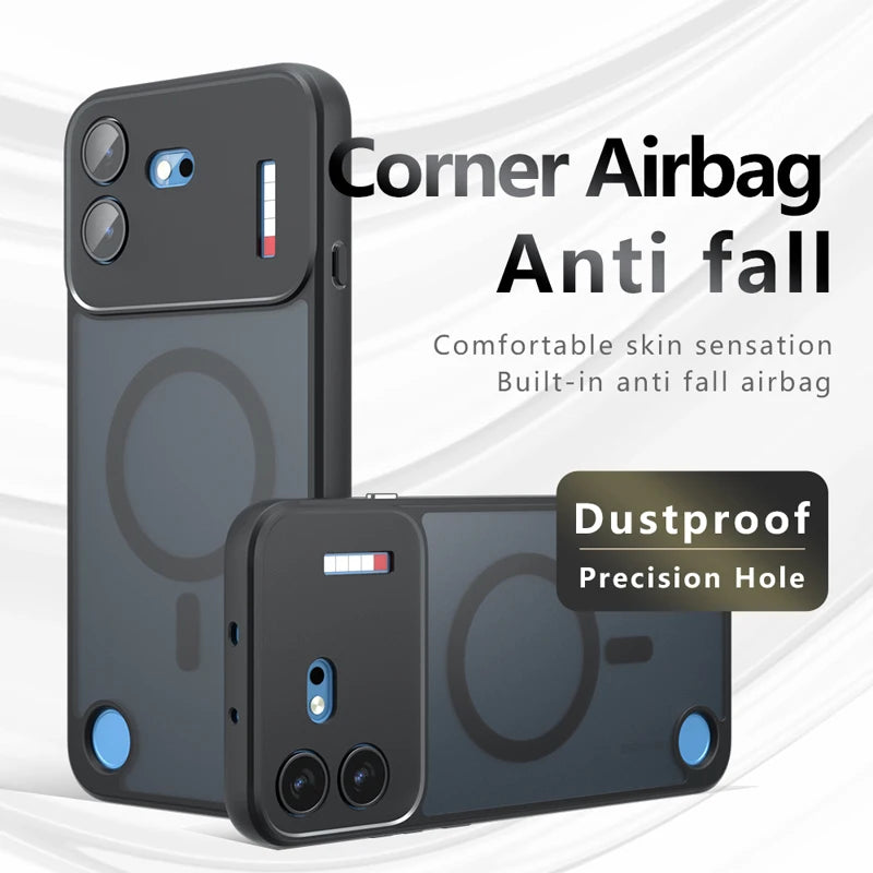 Shockproof Matte PC+TPU Case with Four-Corner Airbag Protection for Nothing Phone (4b)