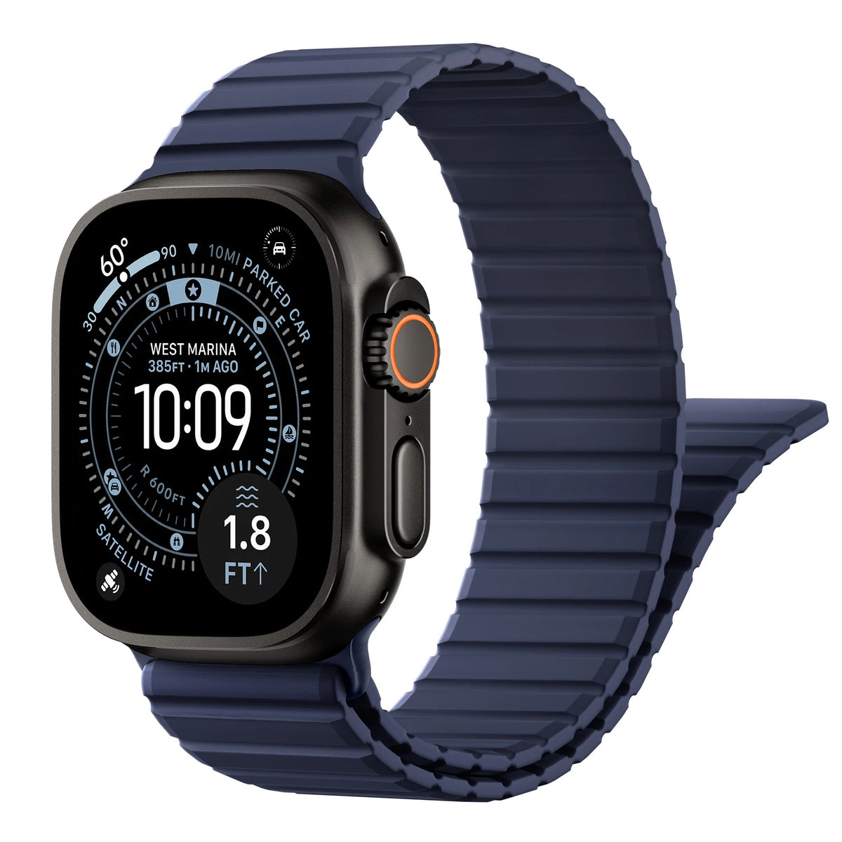 Silicone Loop Strap with Magnetic Closure for Apple Watch