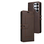 Samsung Galaxy S24 Series Book-Style Leather Case with Card Pocket and Stand