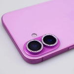 Bling Glitter Diamond Rhinestone Camera Lens Protector for iPhone 16 / 16 Plus