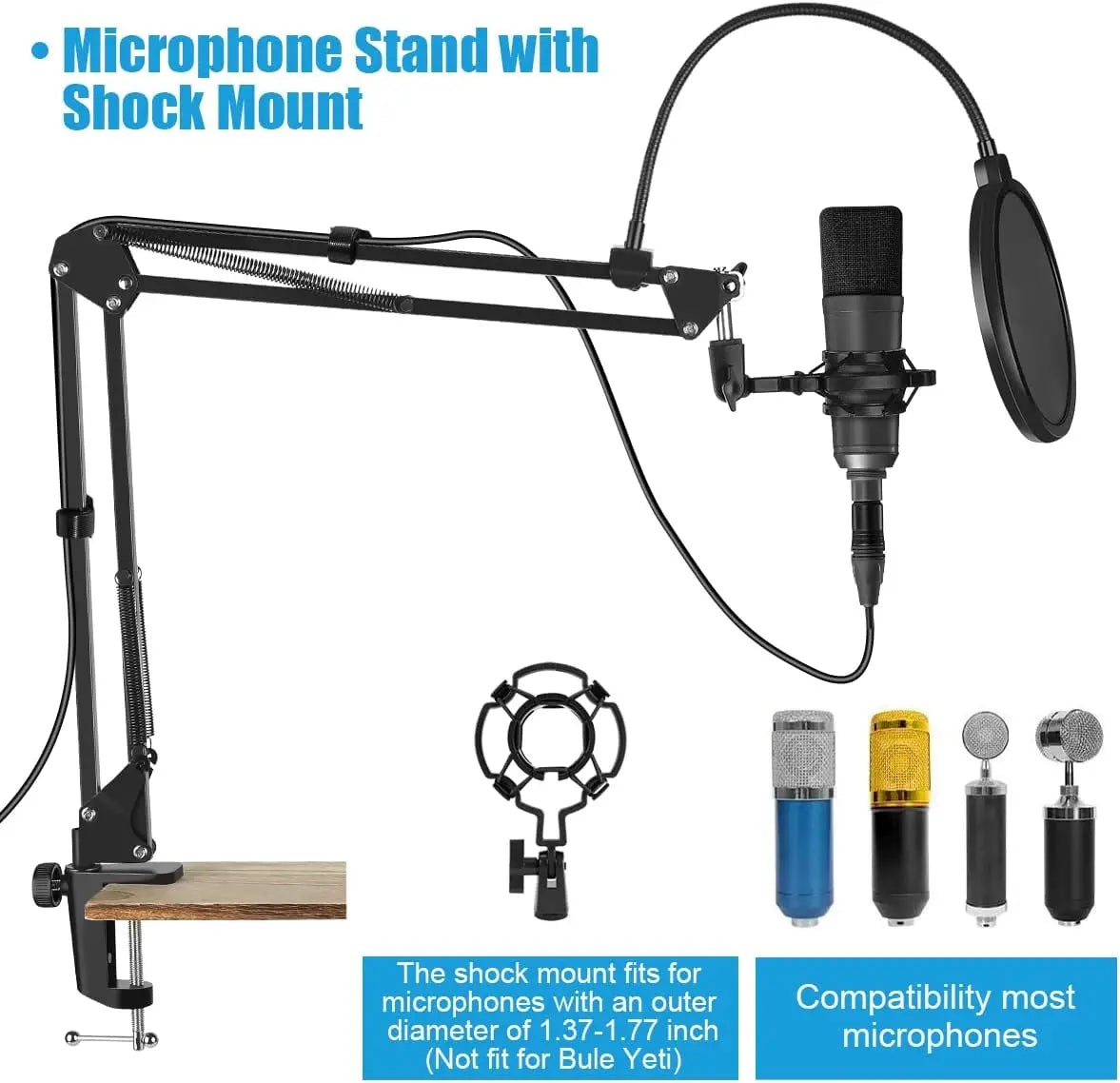 High-Quality Metal Scissor Arm Mic Stand