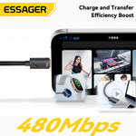 Essager 100W PD Fast Charging Spring Type-C Cable