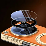 OPPO Find N6 Luxury Magnetic PU Leather Case with 360° Rotating Ring Holde