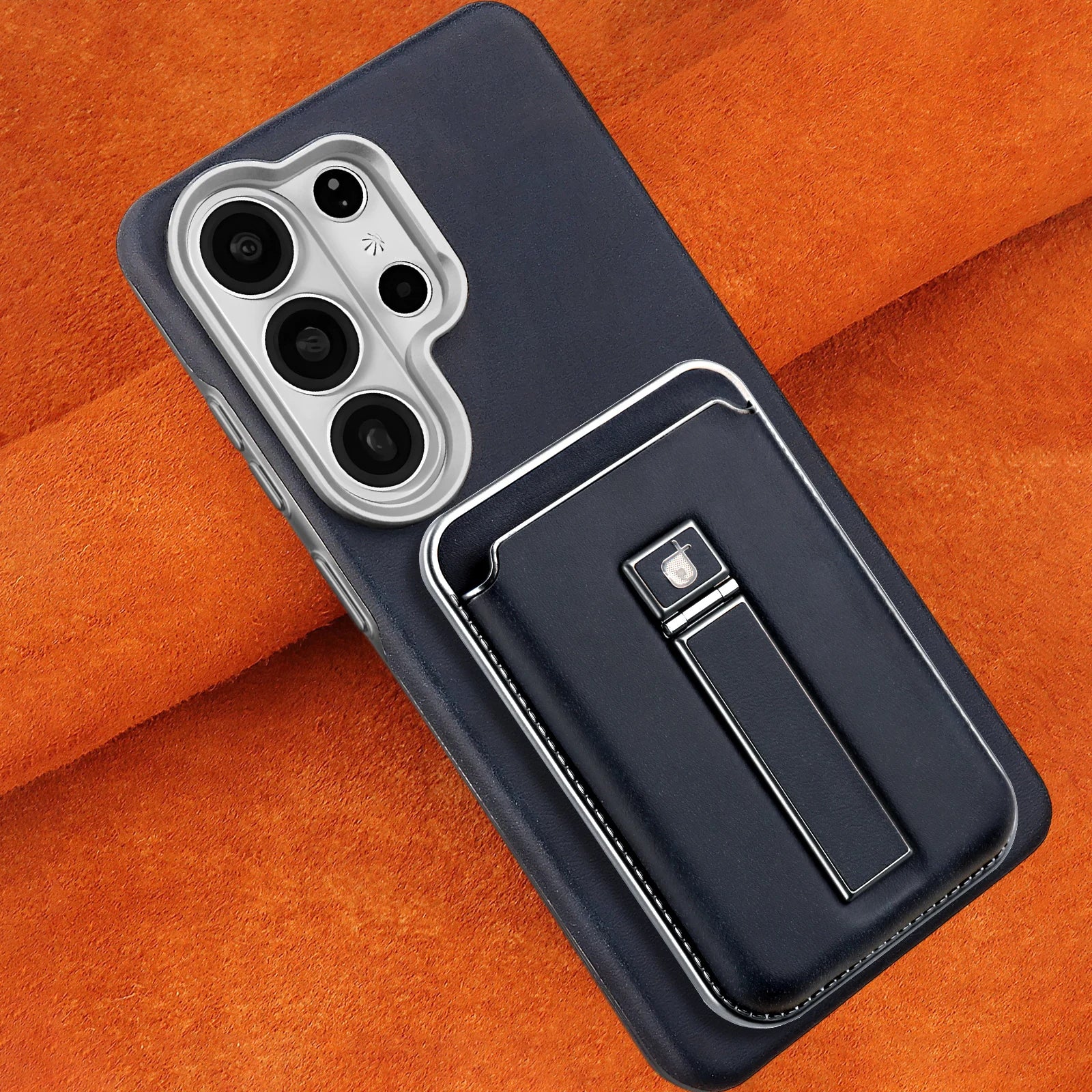 Premium Magnetic Leather Case for Samsung Galaxy S26 Series with Removable Card Holder