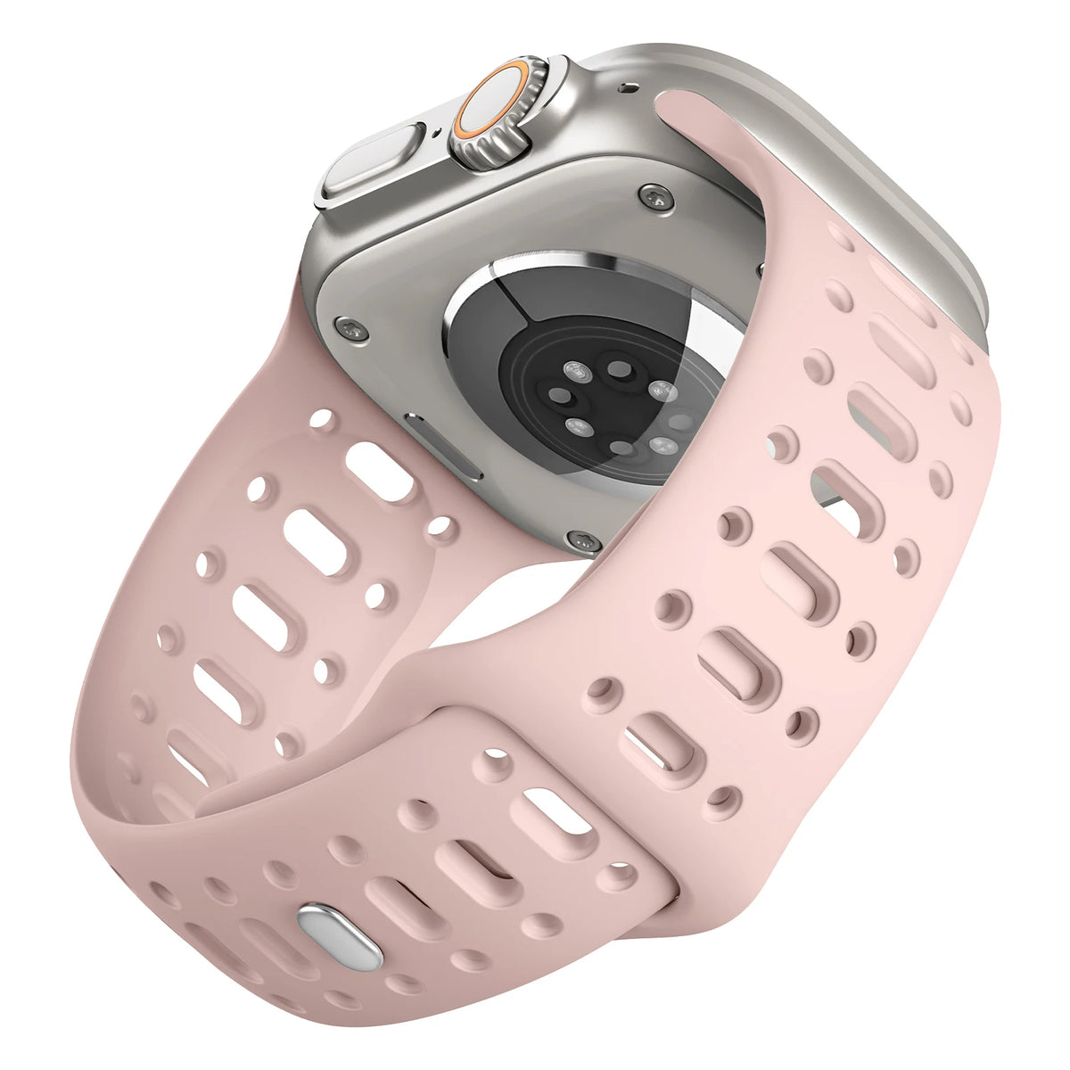 Perforated Silicone Sport Band with Ventilation Holes for Apple Watch