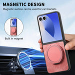 Retro Leather Case with 360° Rotating Bracket for Samsung Galaxy Z Flip 7
