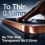 2-Pack 3D Heat-Curved Tempered Glass Screen Protector with Zero-Gap Edge-to-Edge Coverage for iPhone 17 Series