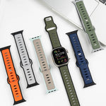 Perforated Silicone Sport Band with Ventilation Holes for Apple Watch