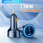 ASOMETECH 138W USB-C Car Charger c