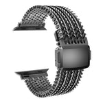 Magnetic Clasp Braided Mesh Band with Adjustable Sizing for Apple Watch