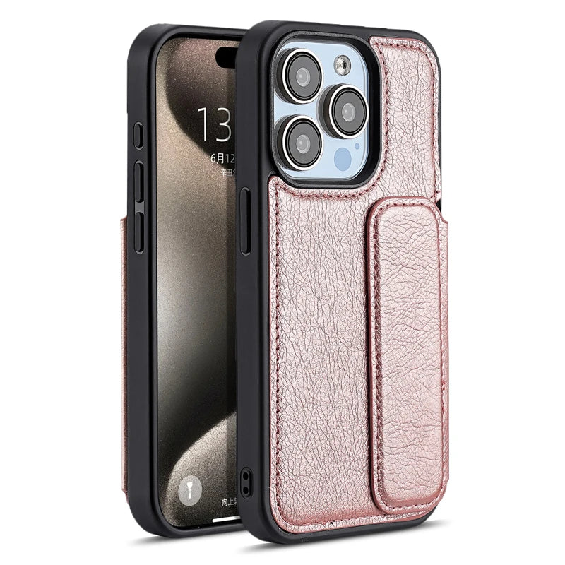 Retro Business PU Leather Case with Card Slot for iPhone 15 Series