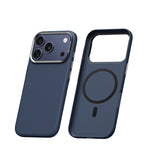 Ultra-Thin Plaid Texture MagSafe Case with Metal Lens Frame for iPhone 17 Series