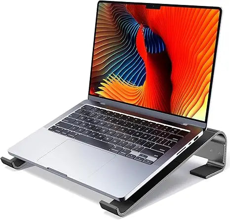 Ergonomic Aluminum Laptop Stand with Cooling Ventilation