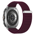 Elastic Nylon Velcro Watch Strap with Breathable Woven Design for Samsung Galaxy Watch 9