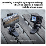 360° Rotating Magnetic Backpack Clip Mount for Action Cameras