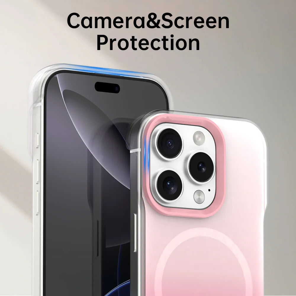 Borderless Gradient Frosted MagSafe Case for iPhone 15 Series